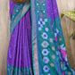 Shree Shyam Fashion Pochampalli Silk Violet Saree