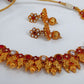 Kemp Peacock Pink & White Necklace Set - Mokshi Collections