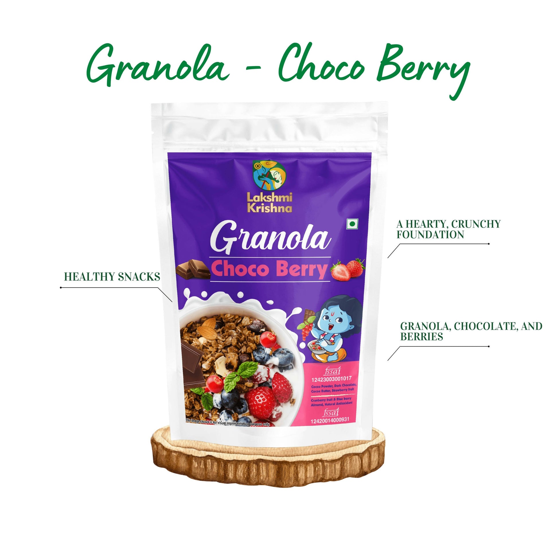 Lakshmi Krishna Granola - Choco Berry - Swadesiicart