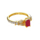 Diamond and Ruby Ring- Ruby Raang | Swadesiicart