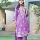 BulBul Meher Purple Rayon Kurta Set with Dupatta - Swadesiicart
