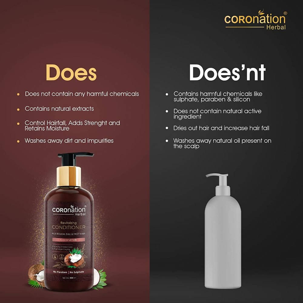 Coronation Herbal Coconut Milk Hair Conditioner - Limited Time Offer - Swadesiicart