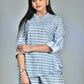Morchari Digital Print Semi Muslin Co-Ord Set Top & Trouser-Multicolor - Swadesiicart