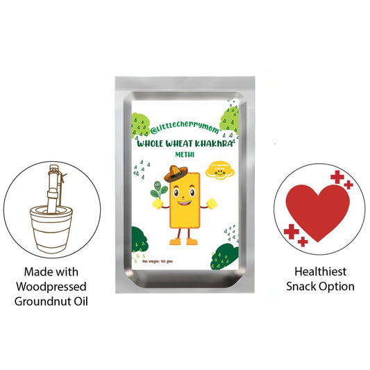 Littlecherrymom Whole Wheat Khakhra ?Methi