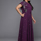 Ahalyaa Women's Traditional wear Ethnic Dress - Burgundy | Swadesiicart