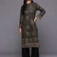 Ahalyaa Women's Traditional wear Kurta - Black | Swadesiicart