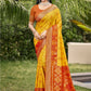Shree Shyam Fashion Pochampalli Silk Yellow Saree