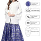 Ahalyaa Women's Traditional Wea Co-ods - White - Swadesiicart