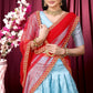 DEIANA'S Beautiful Pure Jari Silk Weaving Lehengha Choli - Sky Blue | Swadesiicart