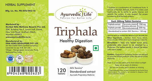 Ayurvedic Life Triphala Tablets | Swadesiicart