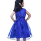 Asmaani Baby Girl's Blue Color Satin Knee Length Frock (AS-DRESS-22143)