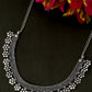 NVR Women Silver-Plated Oxidised Necklace | Swadesiicart
