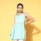 Ahalyaa Women Mint Green Pure Cotton Printed Tunic | Swadesiicart