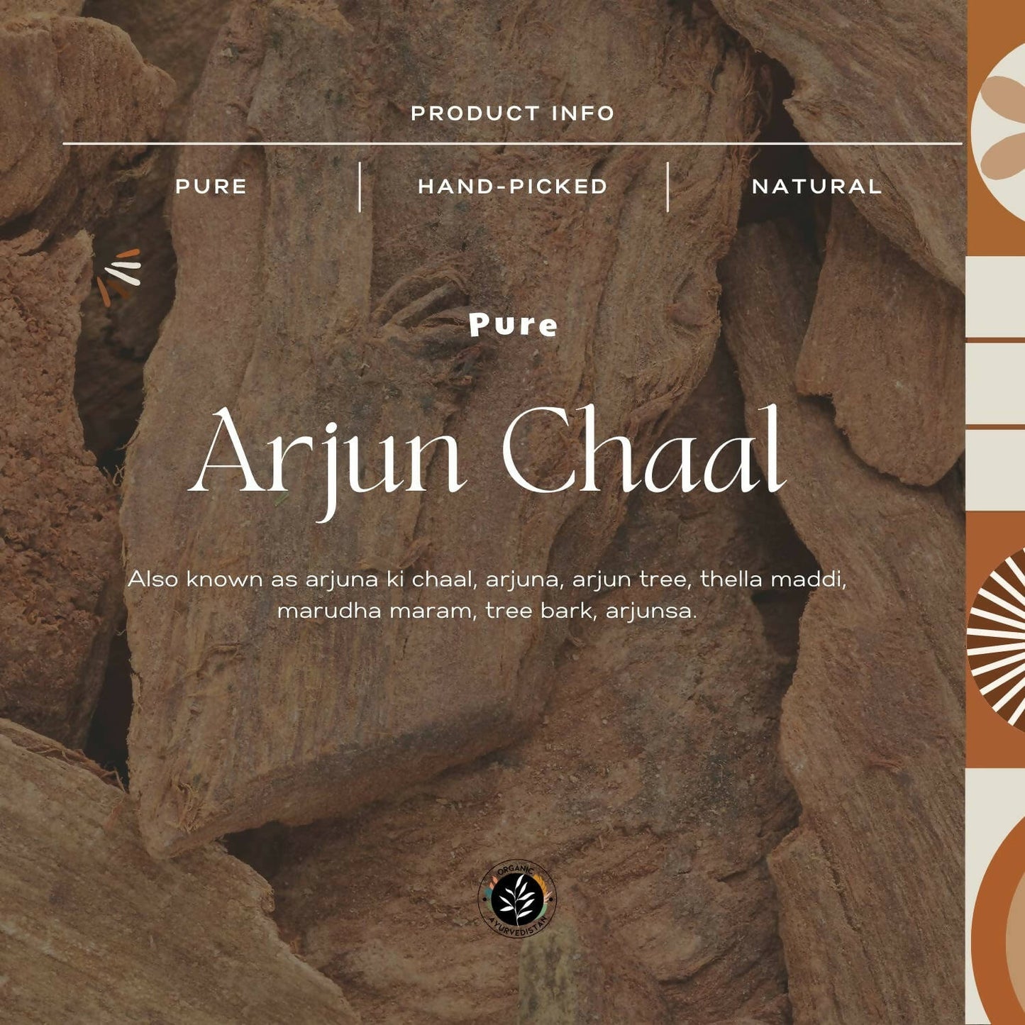 Organic Ayurvedistan Arjun Chaal Powder - Swadesiicart