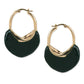 Green Mother of Pearls Stone Earrings- Ruby Raang | Swadesiicart