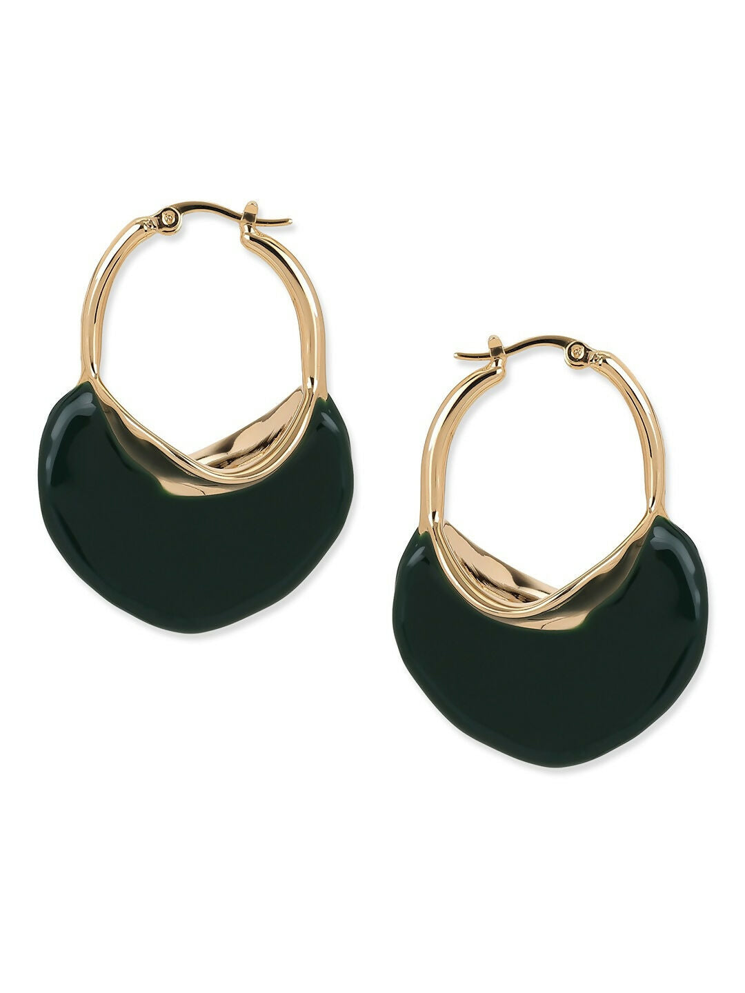 Green Mother of Pearls Stone Earrings- Ruby Raang | Swadesiicart