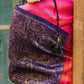 DEIANA'S Beautiful Designer Golden zari Soft Lichi Silk Saree - Purple - Swadesiicart
