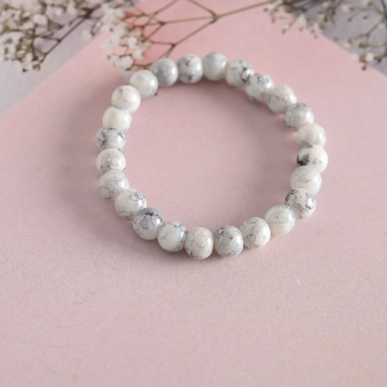 NVR Men & Women Marbel Elasticated Bracelet - Swadesiicart