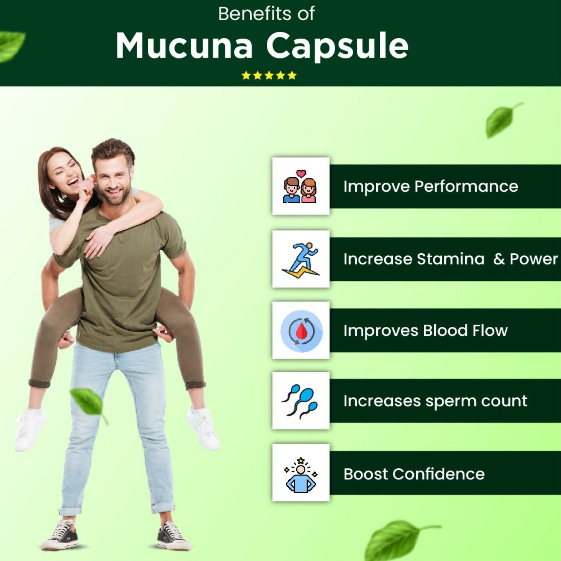 Cipzer Mucuna Capsules | Swadesiicart