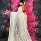 Exclusive Collection Beautiful White Jaal Jamdani Saree - Swadesiicart