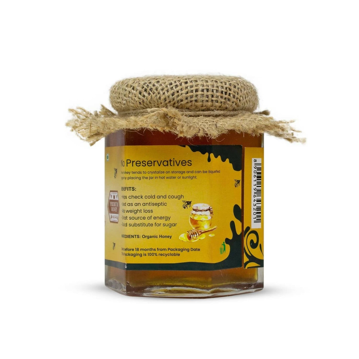 Upaveda Certified Organic Raw Honey - Swadesiicart