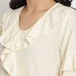 Ahalyaa Women Off White Layered Kurta With Trousers | Swadesiicart