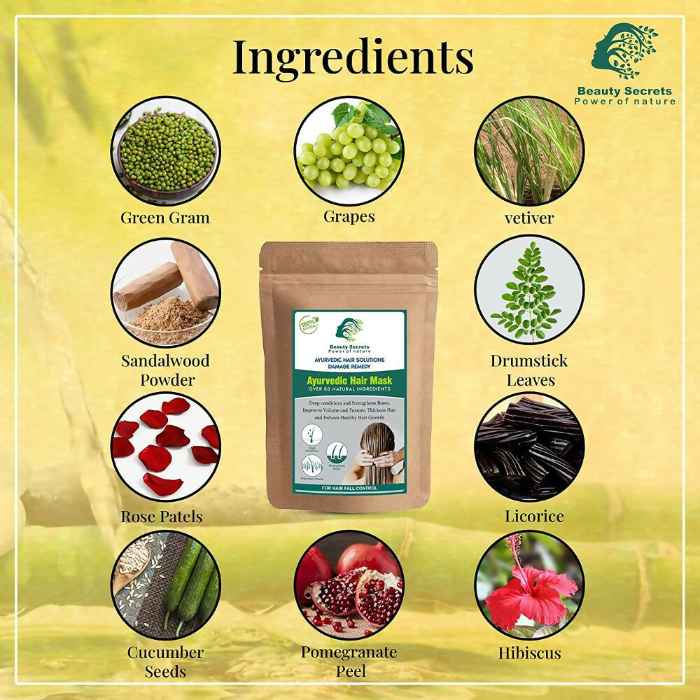 Beauty Secrets Ayurvedic Hair Mask - Swadesiicart