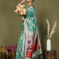 Shree Shyam Fashion Linen Cotton Rama Green Saree