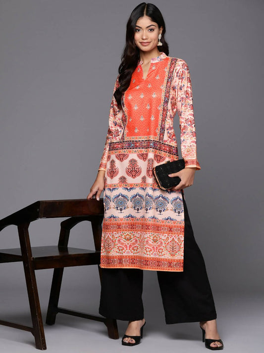 Ahalyaa Women's Traditional wear Kurta - Multi | Swadesiicart