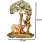 Ascension Designer Metal Cow Calf and Krishna Idol - Swadesiicart