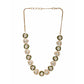 Kundan and Diamond Neckpiece with Meenakari (Gold) - Ruby Raang | Swadesiicart