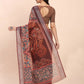 Shree Shyam Fashion Linen Cotton Brown Saree