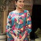 Women's Casual Fashionable Multi Muslin co-ord set - Rooh - Swadesiicart