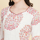 Designer Stylish White cotton Stitched Suit With Dupatta - Tanisha | Swadesiicart