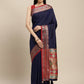Shree Shyam Fashion Silk Blend Blue Saree