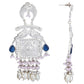 Joban Fashion Women Handcrafted Silver Tone Earrings | Swadesiicart