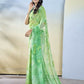 Sea Green Georgette Designer Printed Ready to Wear Saree - Samyana | Swadesiicart