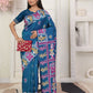 Shree Shyam Fashion Silk Blend Teal Blue Saree