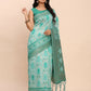 Shree Shyam Fashion Linen Cotton Sea Green Saree