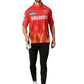 Punjab Kings Men Red Printed Half Sleeves Jersey IPL, T20 | Swadesiicart