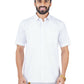 Ramraj Cotton Mens Half Sleeve Royal Cotton White Shirt | Swadesiicart