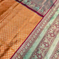 DEIANA'S Beautiful Designer Golden zari Soft Lichi Silk Saree - Orange - Swadesiicart