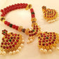 Multicolor Beaded Pendant Necklace Set