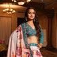AI Fashion Light Pink Crepe Designer Navratri Wear Lehenga Choli Collection