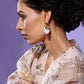 White Mother of Pearls Stone Earrings- Ruby Raang | Swadesiicart