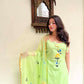 The52 Lemons Women's Gorgeous Printed Viscose Fabric Straight Kurta Pant with Dupatta Set - Swadesiicart