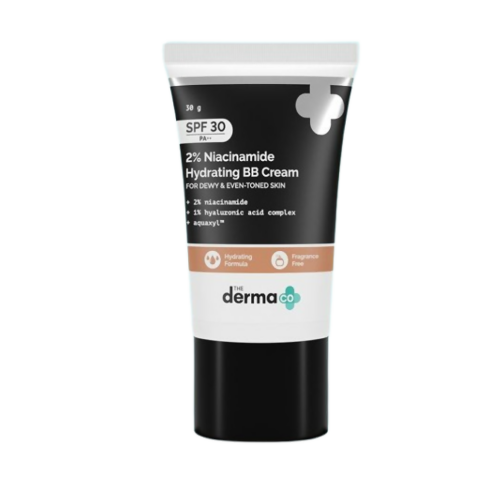 The Derma Co 2% Niacinamide Hydrating BB Cream with 1% Hyaluronic Acid Complex & Aquaxyl - Swadesiicart