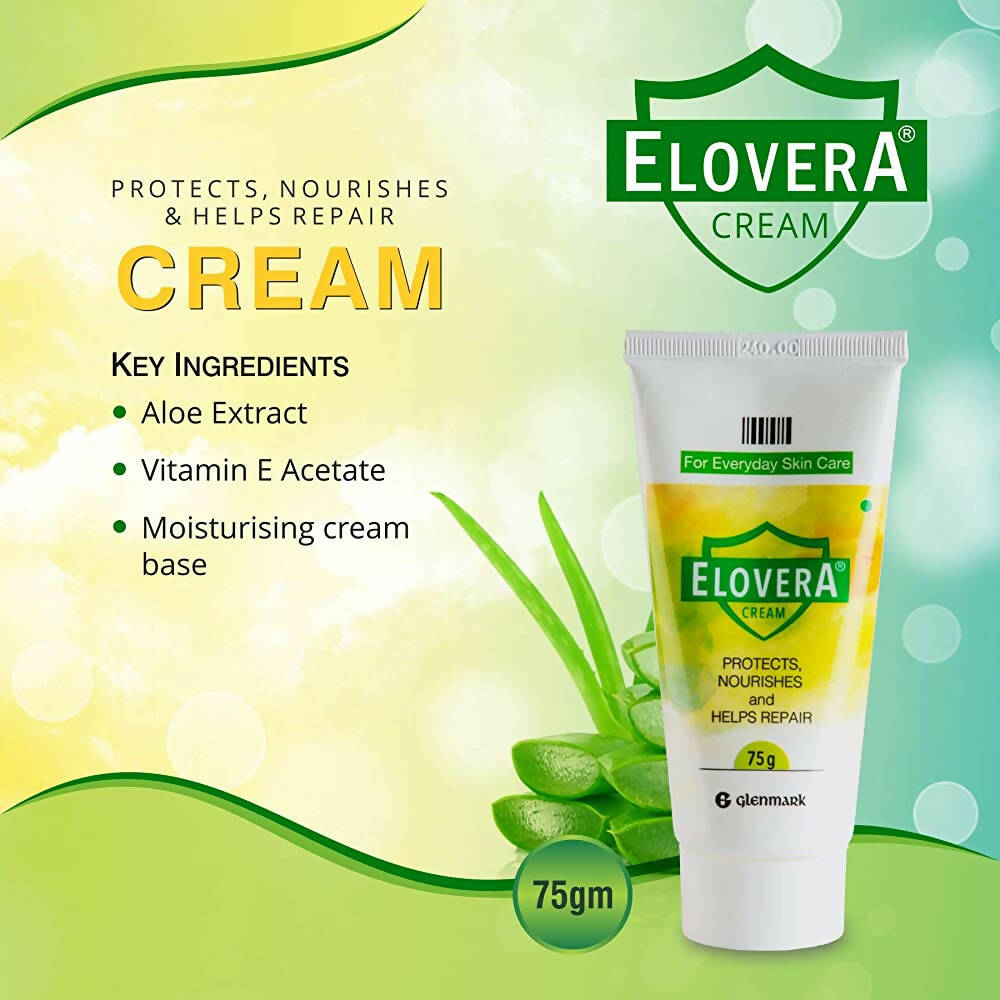 Glenmark Elovera Cream for Everyday Skin Care - Swadesiicart