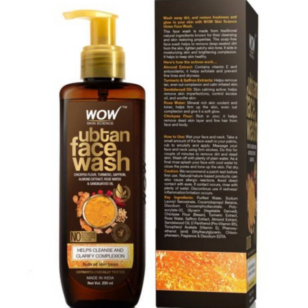 Wow Skin Science Ubtan Face Wash - Swadesiicart