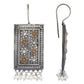Joban Fashion Women White Beads Pattern Dual Tone Brass Earrings | Swadesiicart